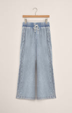Sport Stripe Knit Denim Pant