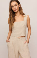 Magnolia Wide Leg Linen Trouser Pant
