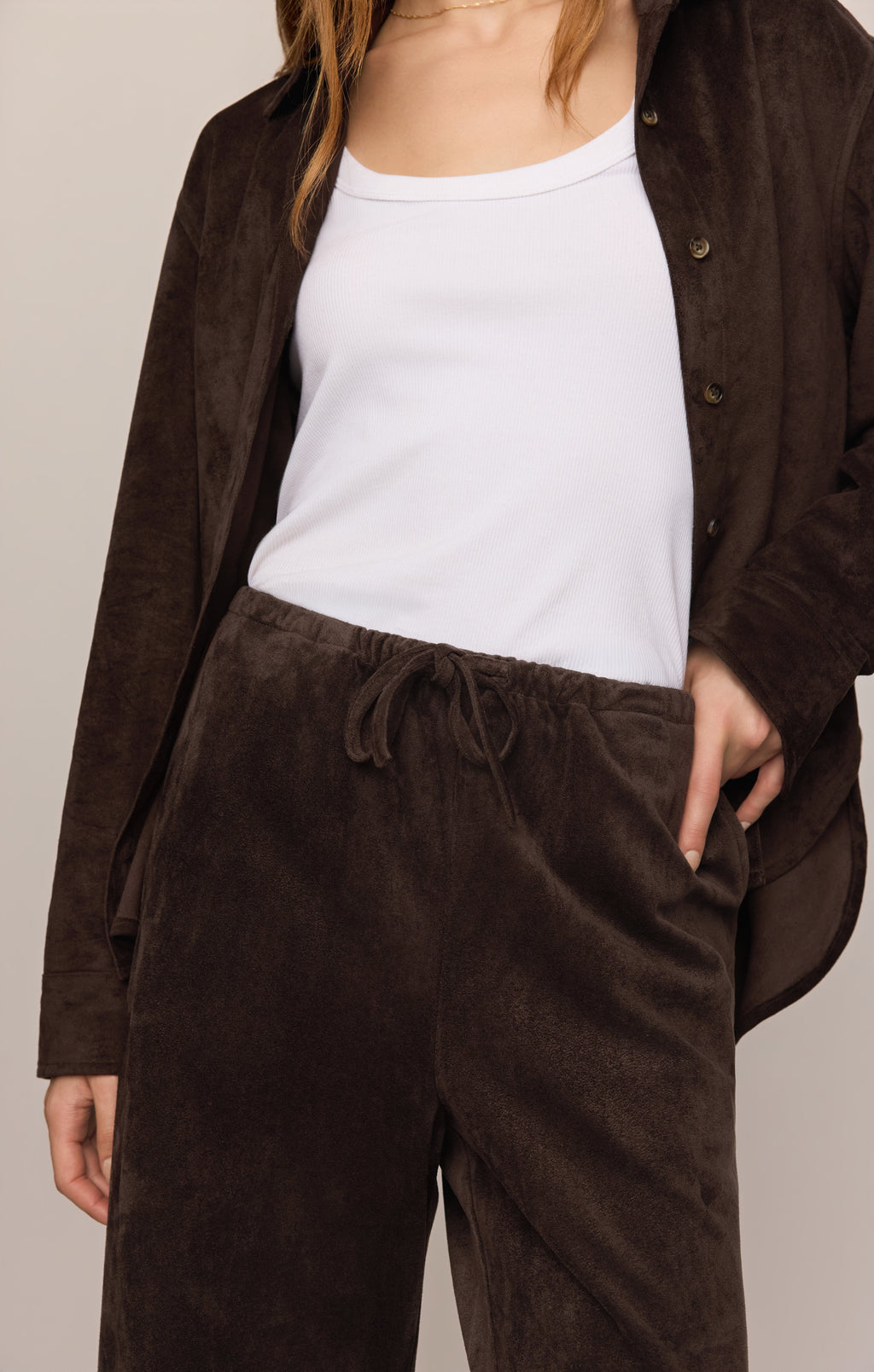 Drift Faux Suede Pant