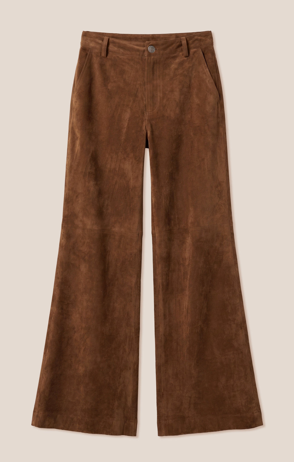 Cecile Faux Suede Wide Leg Pant