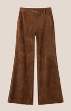Cecile Faux Suede Wide Leg Pant
