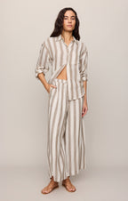 The Perfect Linen Striped Pant