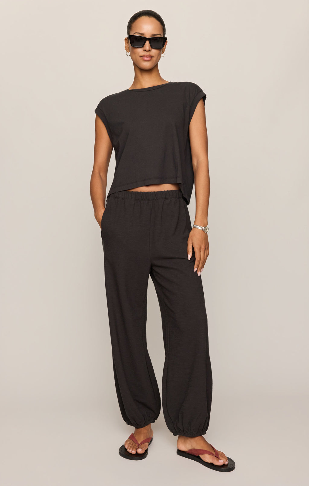 Deena Balloon Knit Jogger