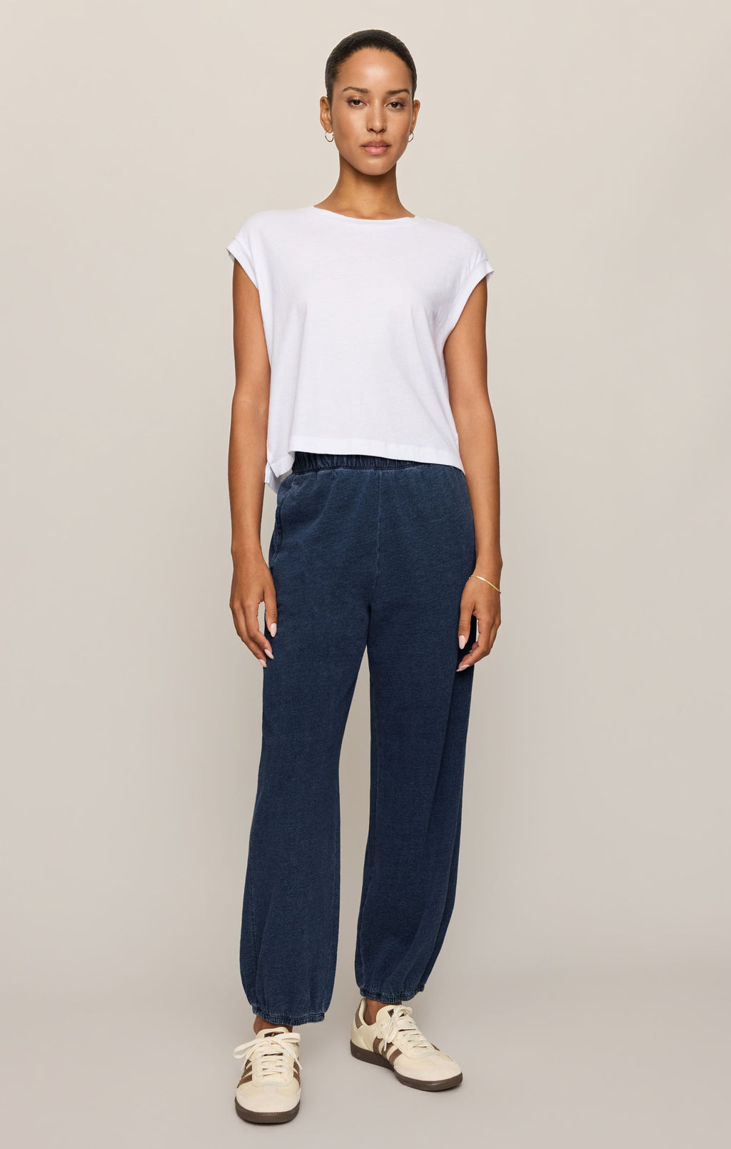 Janie Knit Denim Jogger