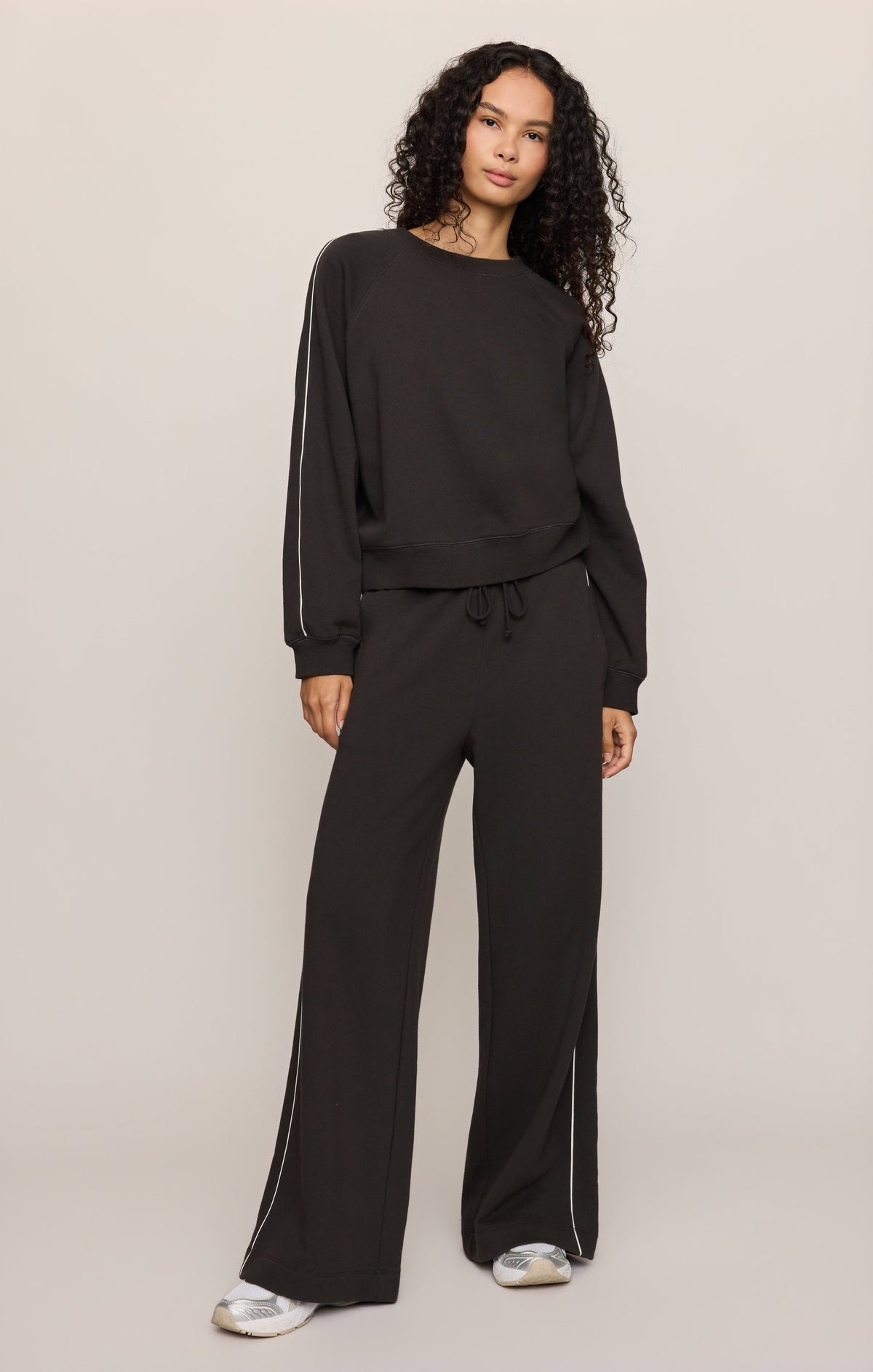 Sport Stripe Knit Denim Pant