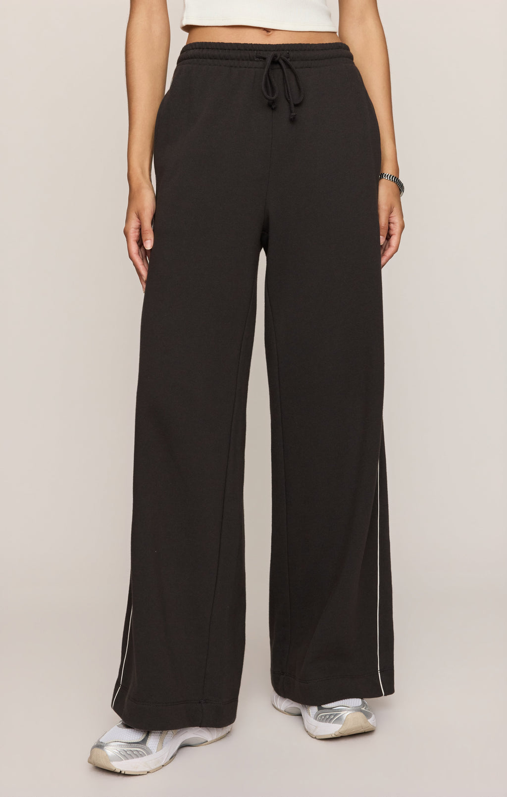 Sport Stripe Knit Denim Pant