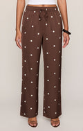Lara Satin Dot Wide Leg Pant