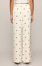 Lara Satin Dot Wide Leg Pant