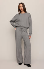 Take It Easy Wide Leg Sweater Pant