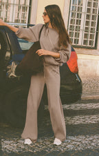 Take It Easy Wide Leg Sweater Pant