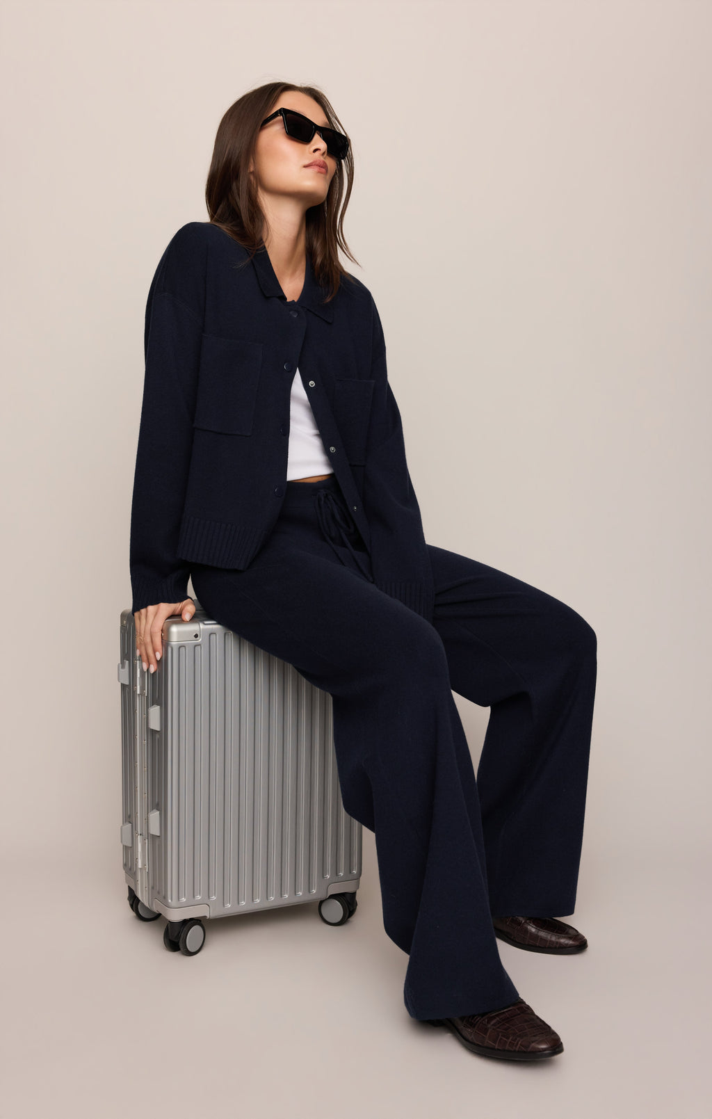 Take It Easy Wide Leg Sweater Pant