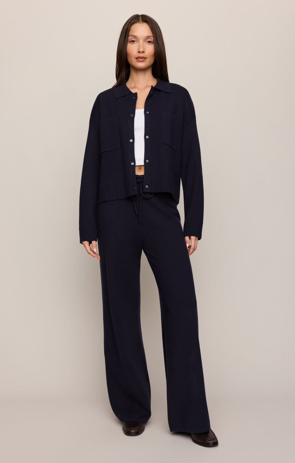 Take It Easy Wide Leg Sweater Pant