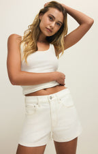 Camila High-Rise A-Line Denim Short