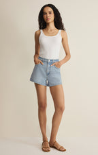 Camila High-Rise A-Line Denim Short