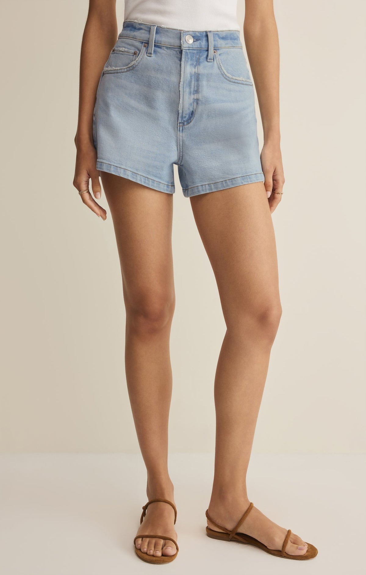 Camila High-Rise A-Line Denim Short