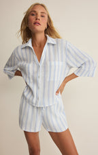 Daylight Striped Airy Gauze Short