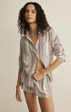 The Perfect Linen Striped Short