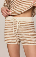 Lyla Striped Crochet Short