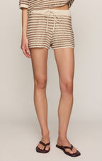 Lyla Striped Crochet Short