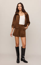 Ivory Suede Short