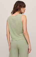Sloane V-Neck Cotton Jersey Tank