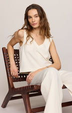 Sloane V-Neck Cotton Jersey Tank