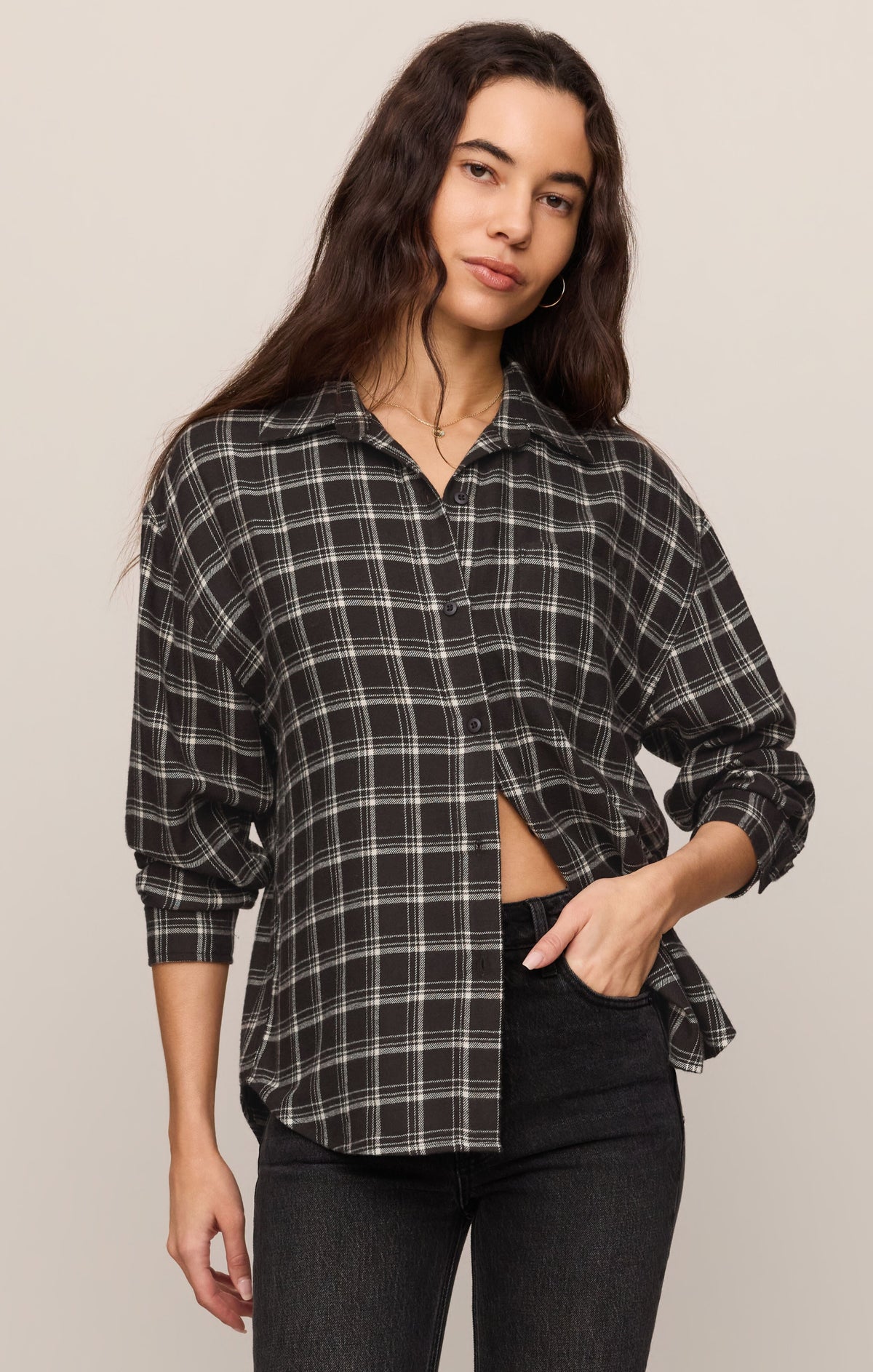 River Plaid Button Up