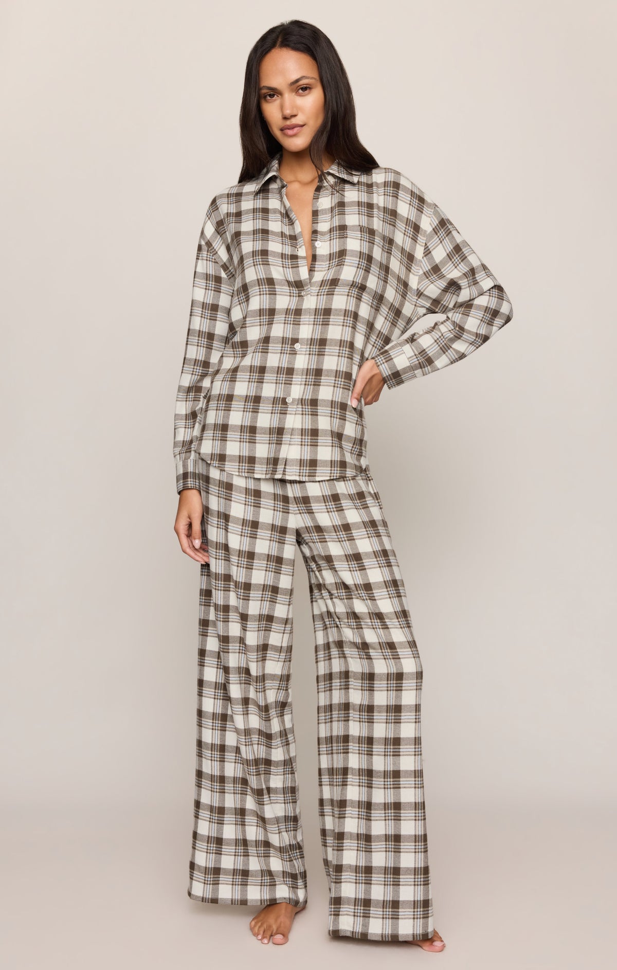 River Plaid Button Up