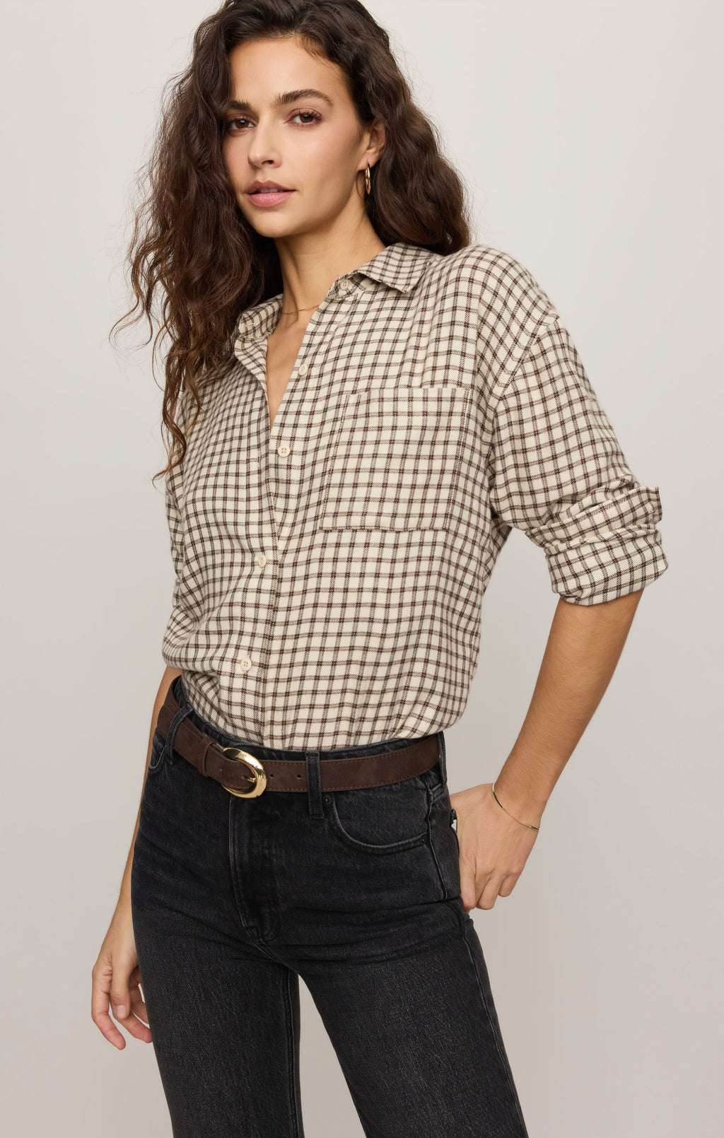River Plaid Button Up