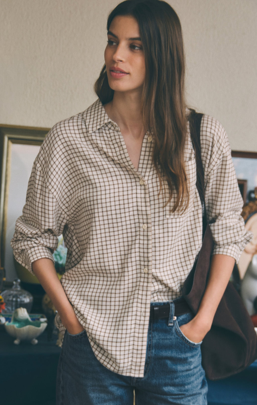 River Plaid Button Up