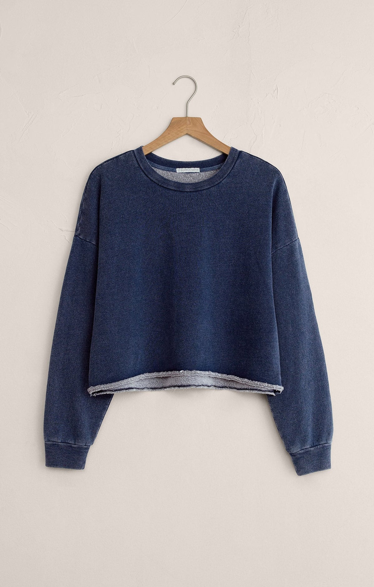 Circuit Knit Denim Sweatshirt