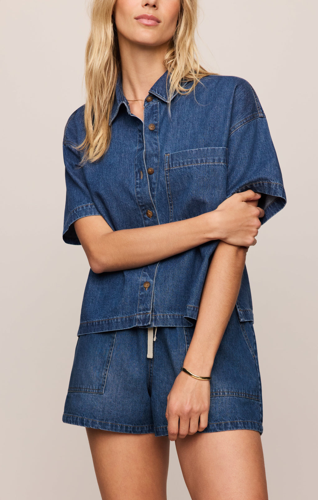 Everyday Denim Button Up