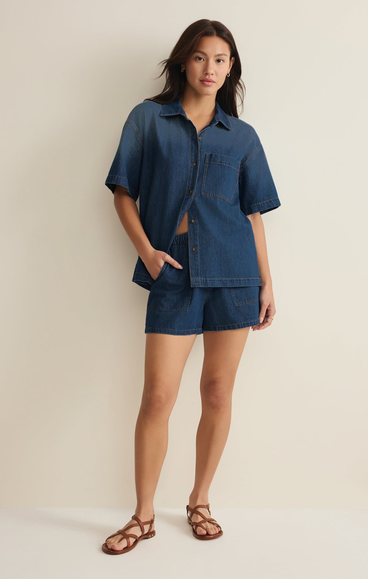 Everyday Denim Button Up