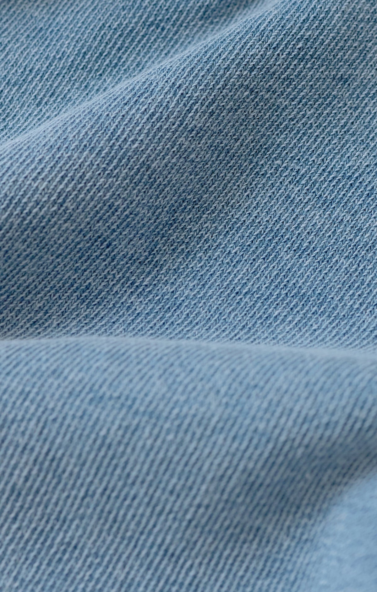 Curran Knit Denim Cropped Sweatshirt