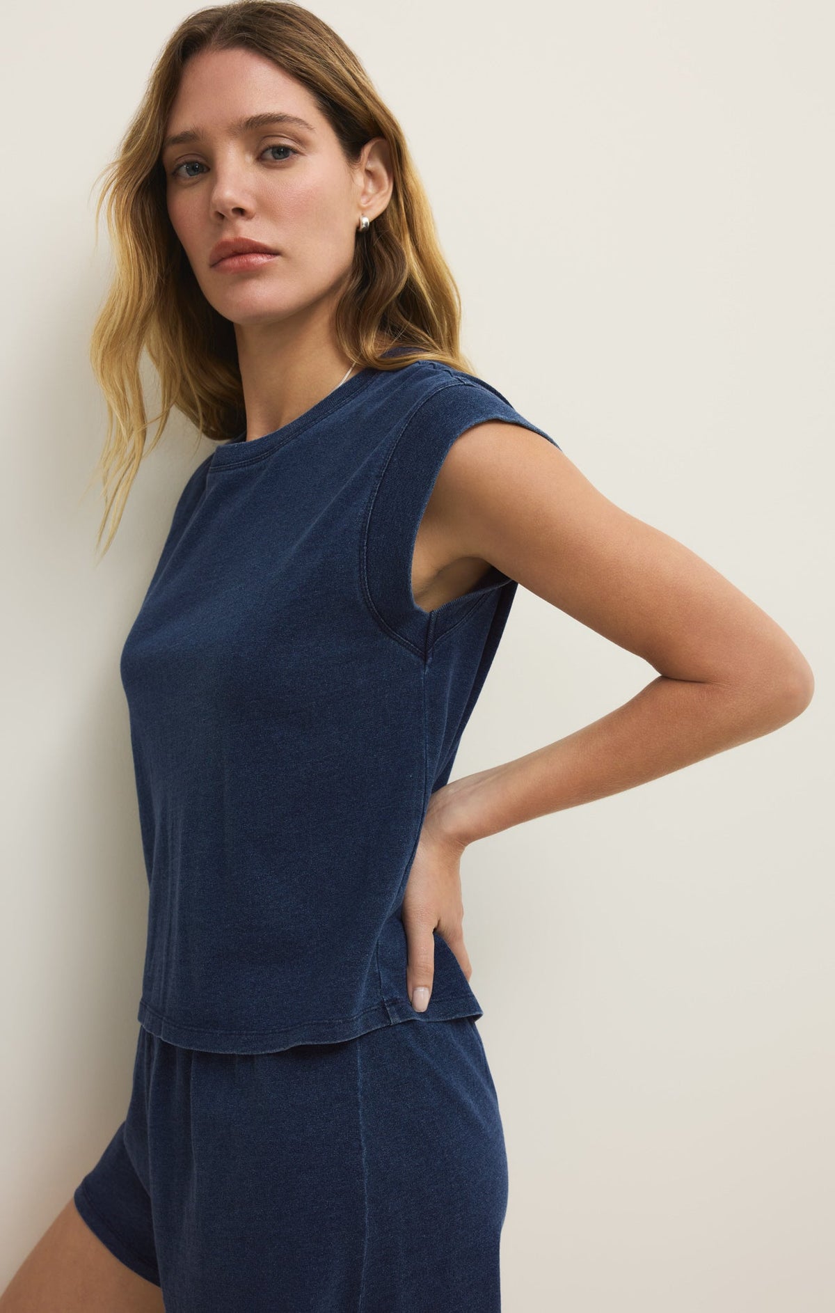 Camino Cotton Jersey Denim Tee