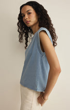 Camino Cotton Jersey Denim Tee