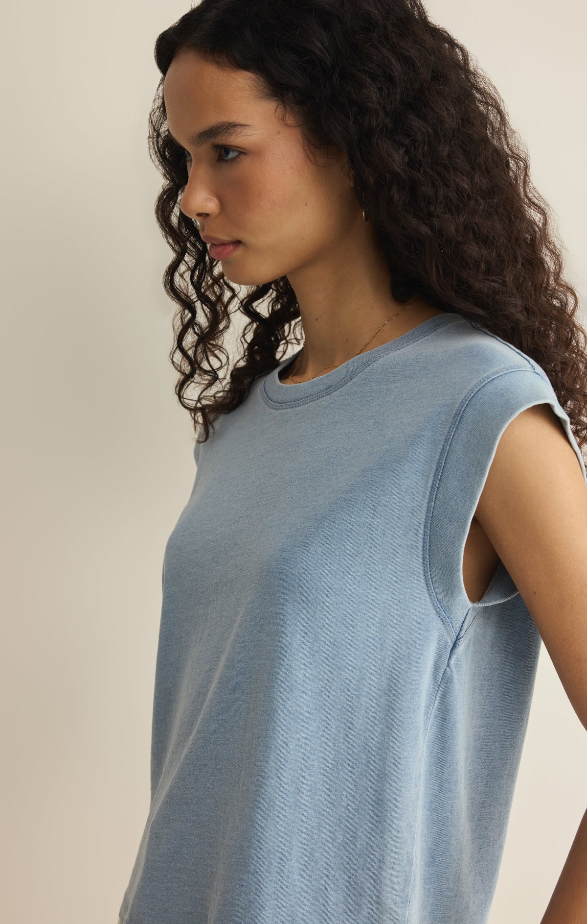 Camino Cotton Jersey Denim Tee