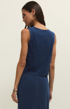 Noelle Jersey Denim Tank