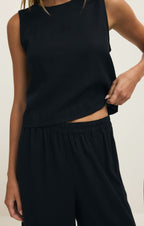 Sloane Linen Cropped Tank
