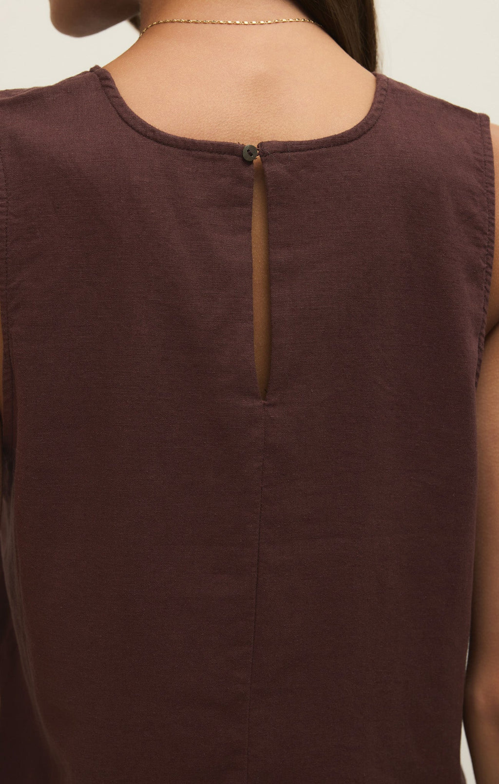 Sloane Linen Cropped Tank