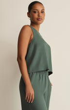 Sloane Linen Cropped Tank