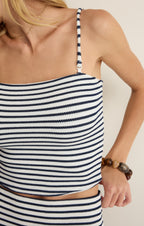 Caffari Stripe Tube Top Tank