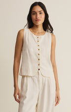 Roman Linen Vest