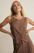 Roman Linen Vest
