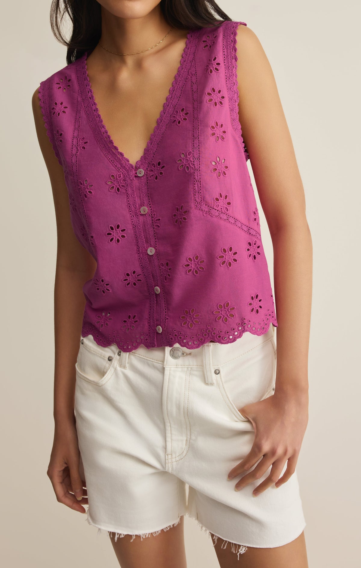 Darcy Eyelet Tank