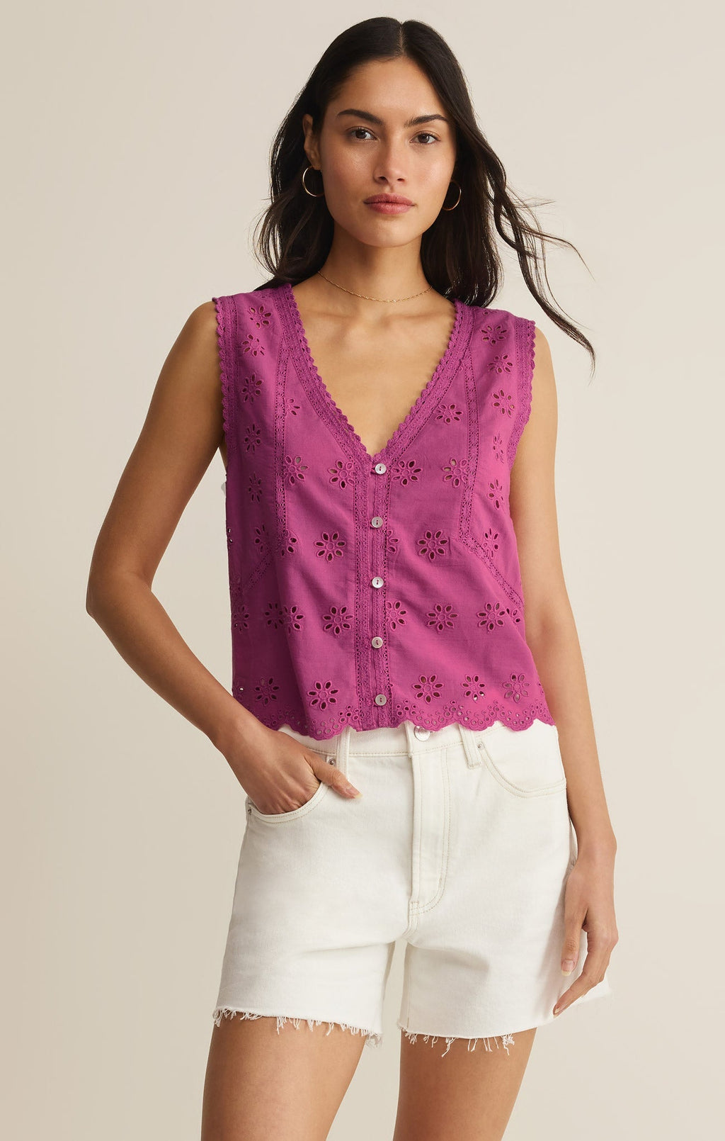 Darcy Eyelet Tank