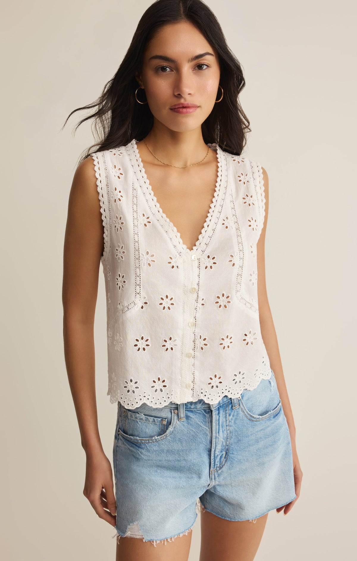 Darcy Eyelet Tank