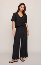 Oceanside Embroidered Top