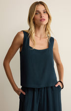 Charli Cropped Linen Tank