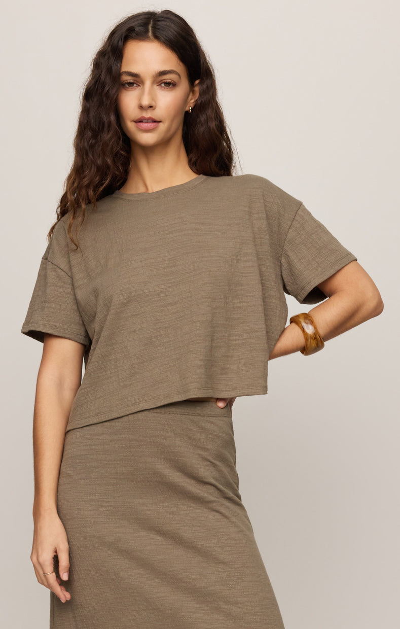 Sway Textured Cropped Tee